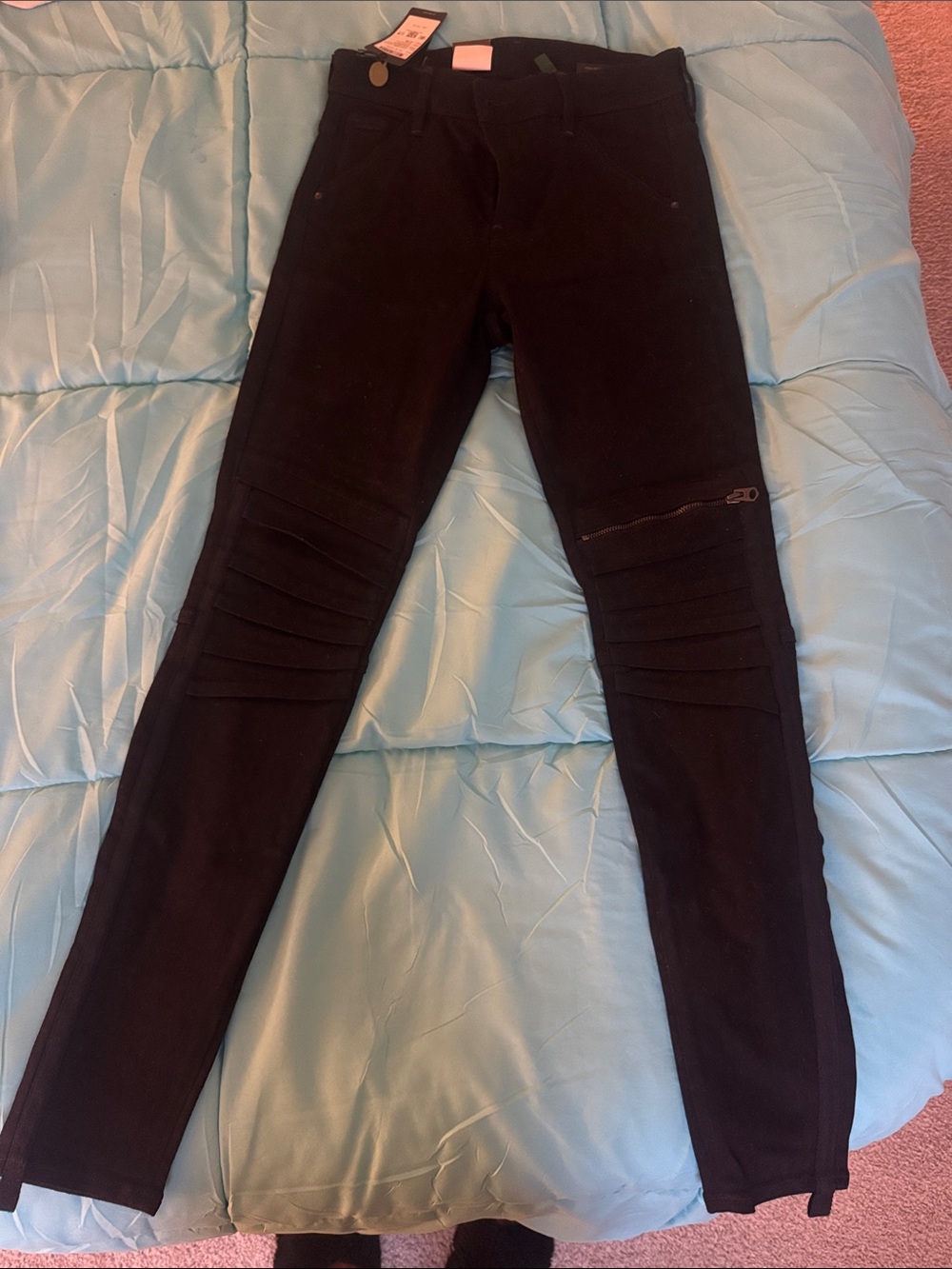 G-Star Black Moto-Style Skinny Jeans
